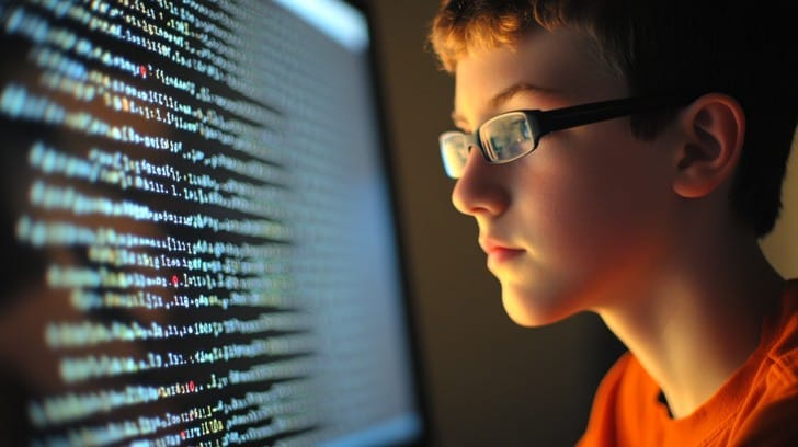 Informatica - Programare C++ nivel INCEPATOR 4 StockCake Boy coding intensely 1376326 medium