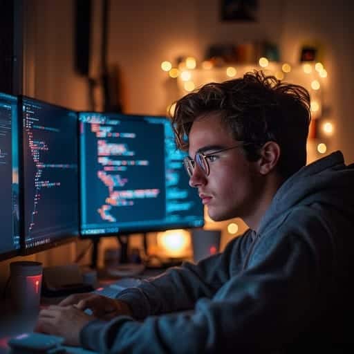 StockCake Coder at Night 912389 medium